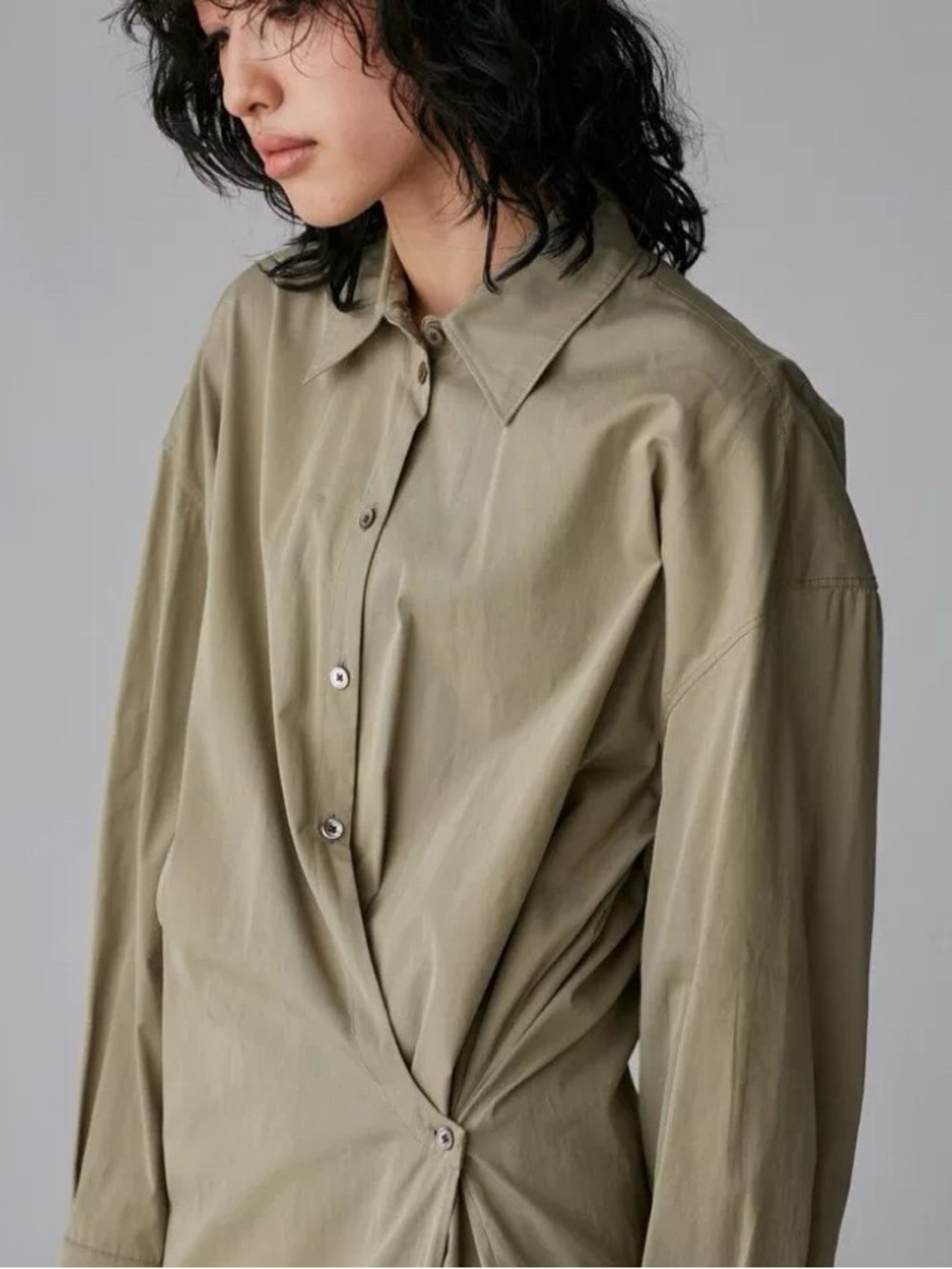 Lemaire Olive Green Dress